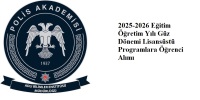 2025-2026 Eğitim Öğretim Yılı Güz Dönemi Lisansüstü Programlara Öğrenci Alımı 